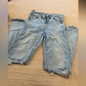 American Eagle Outfitters Light Blue Straight Leg Jeans